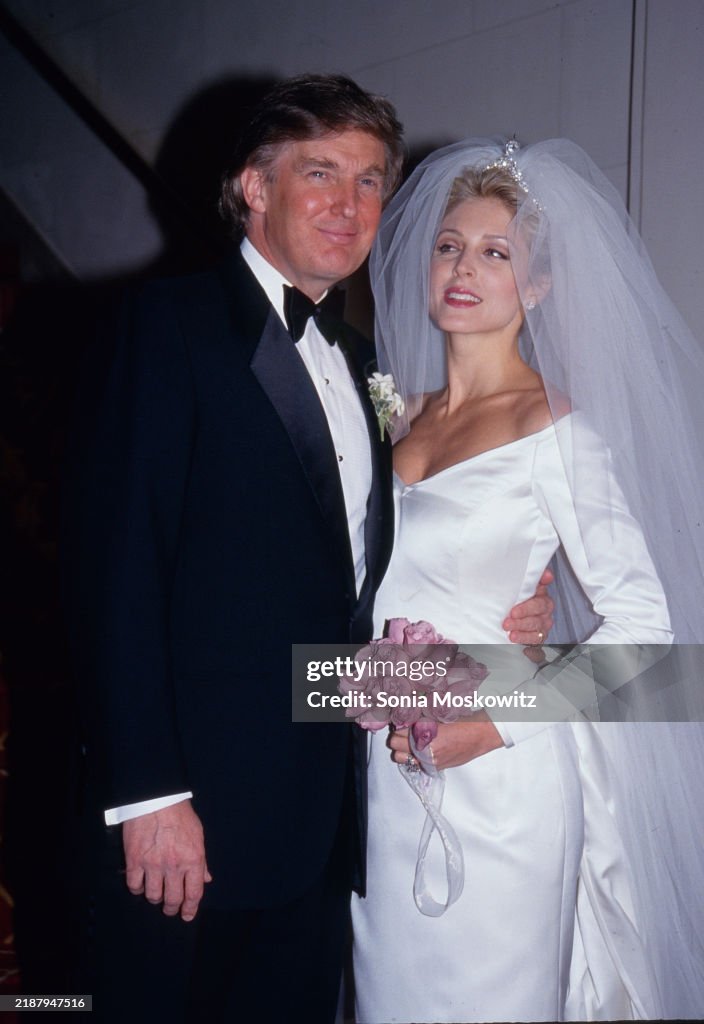 Donald Trump And Marla Maples On Their Wedding Day December 20 1993 donald-trump-and-marla-maples-on-their-wedding-day-december-20-1993