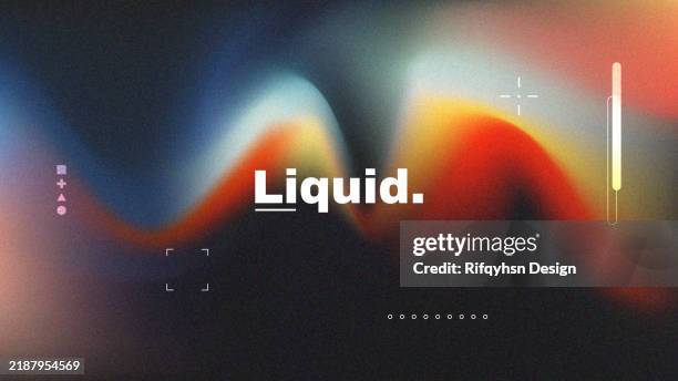 abstrakter mehrfarbiger holografischer, verschwommener, körniger verlaufshintergrund mit geometrischem formelementdesign. für landingpages, buchcover, broschüren, flyer, zeitschriften, beliebige brandings, banner, überschriften, präsentationen und meh - retro-synthwave-background stock-grafiken, -clipart, -cartoons und -symbole