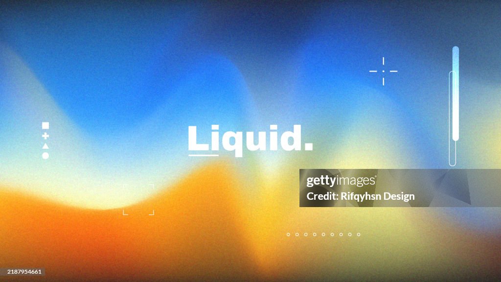 Abstract multicolored holographic blurred grainy gradient background with geometric shape element design. For landing page, book covers, brochures, flyers, magazines, any brandings, banners, headers, presentations, and more