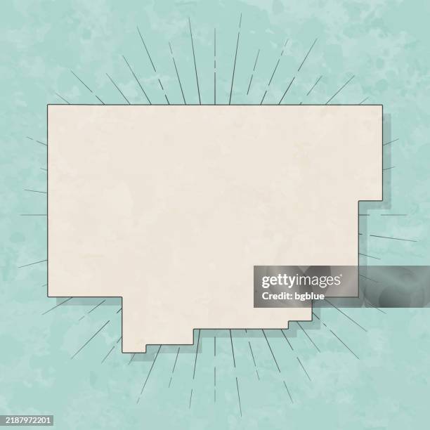 comanche county, oklahoma. map in retro vintage style - old textured paper - lawton oklahoma stock illustrations