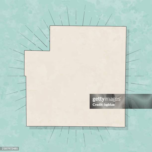 Otsego County Michigan Map In Retro Vintage Style Old Textured Paper High-Res Vector Graphic