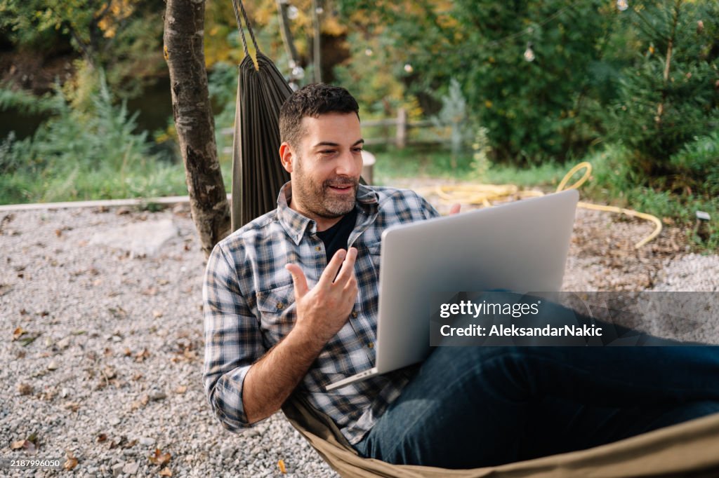 Working from a remote location on lap top