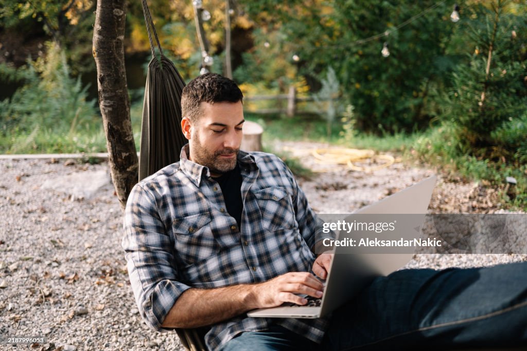 Working from a remote location on lap top