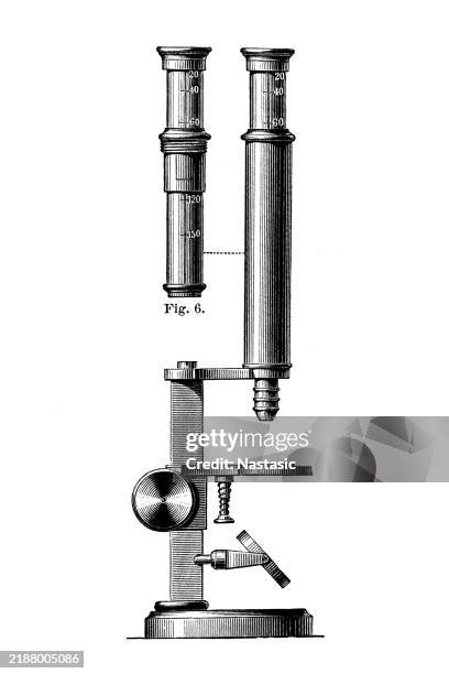 pancratic microscope - microscope slide stock illustrations