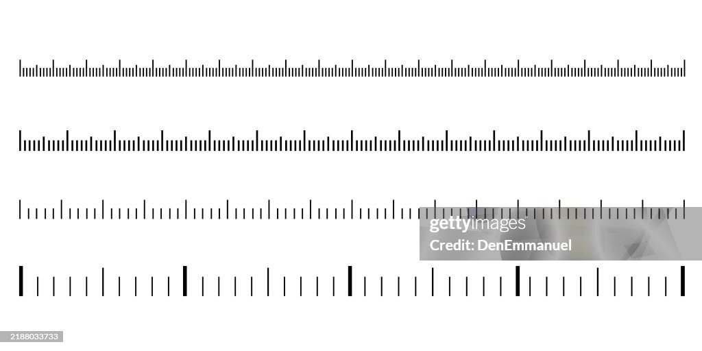1km Ruler Various Ruler Scale Designs With Metric Markings Measurement And ...