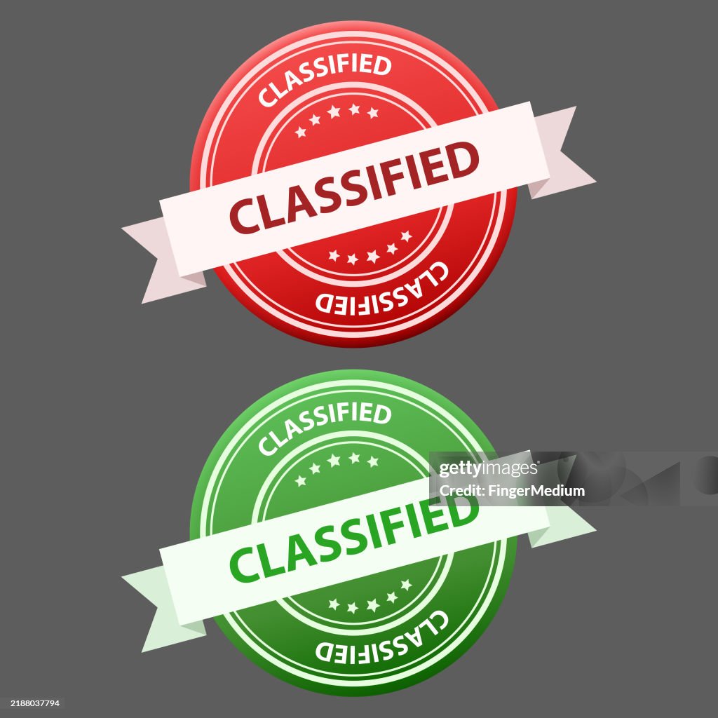 Classified Stamp Vector Set High-Res Vector Graphic - Getty Images