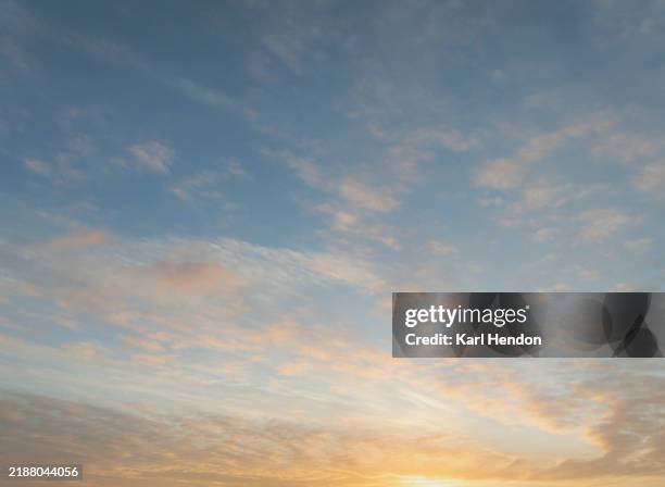 a view of clouds at sunset - softness stock pictures, royalty-free photos & images