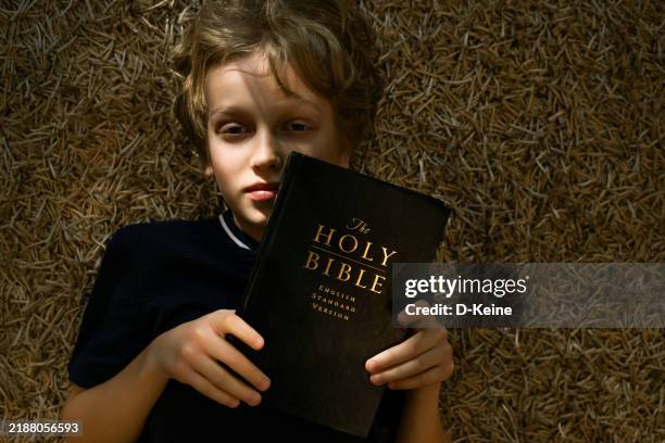 Boy Reading Scriptures 481 Boy Reading Bible Stock Photos, High-Res Pictures, and Images ...