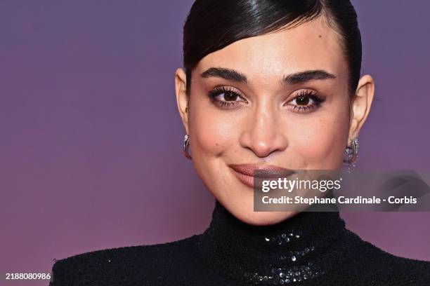 Camelia Jordana attends the Tribute to Naima Elmcherqui during Day Five Of the 21st Marrakech International Film Festival on December 03, 2024 in...