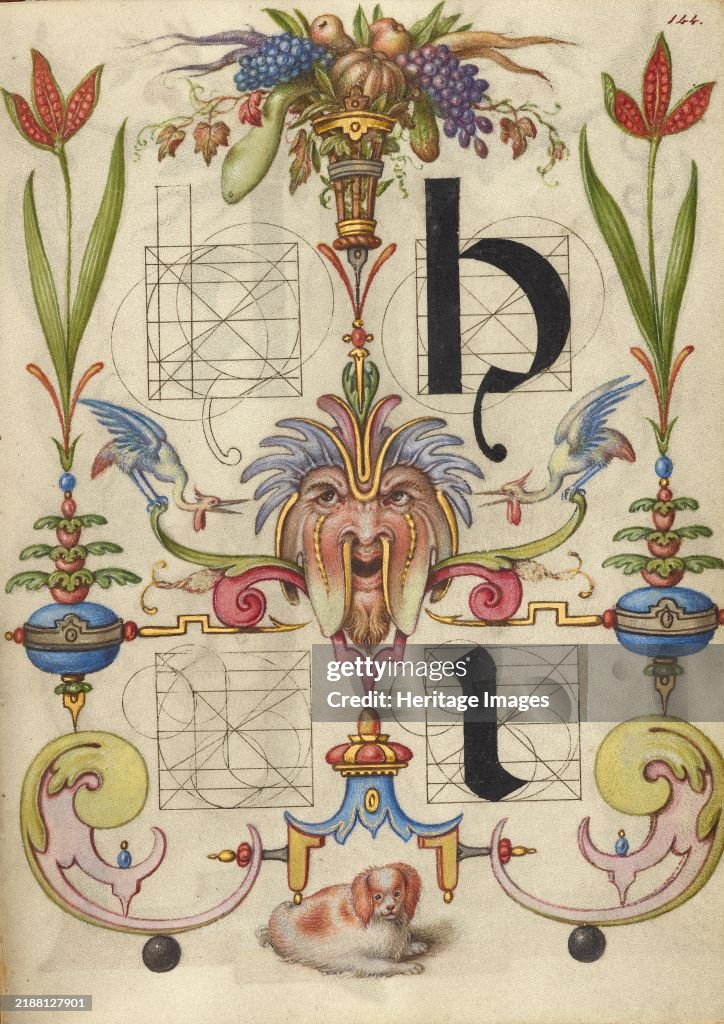 Guide For Constructing The Letters H And I; Mira Calligraphiae Monumenta