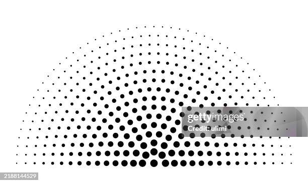 ilustrações de stock, clip art, desenhos animados e ícones de semi-circle - linha pontilhada