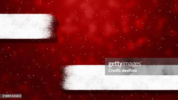 dark bright glittering red maroon coloured blank empty grunge textured effect rustic vibrant celebration horizontal background with shining glitter dots all over and white paint brush strokes as label for copy space - lower third stock illustrations