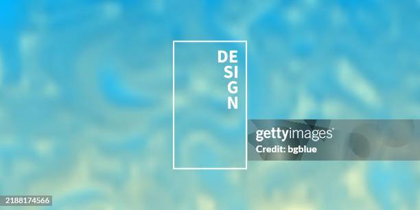 blue abstract background with blurred fluid shapes - psychedelic background blue stock illustrations