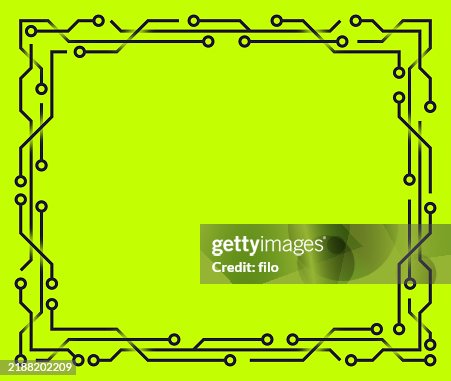 Circuit Technology Overlapping Lines Modern Geometric Frame Circuit Technology Overlapping Lines Modern Geometric Frame