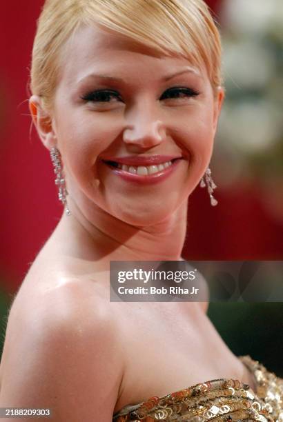 Actress Adrienne Frantz on the red carpet at the Academy Awards, February 24, 2008 in Los Angeles, California.