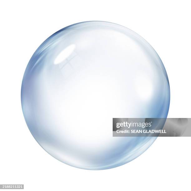 bubble white background - bolha-estrutura-física imagens e fotografias de stock