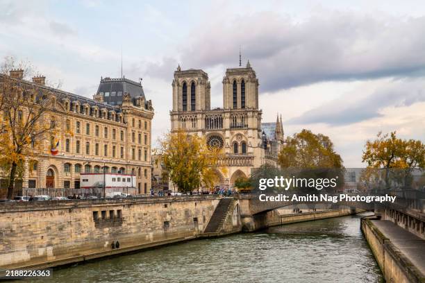 notre dame de paris cathedral - notre dame fotografías e imágenes de stock