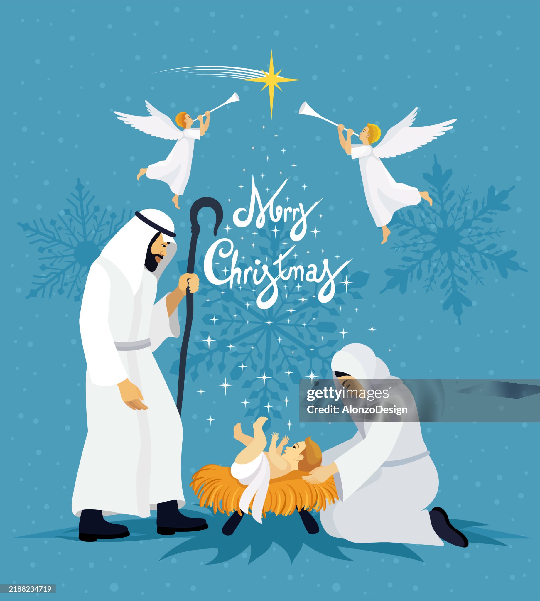 Mary, Joseph, and the Holy Child.