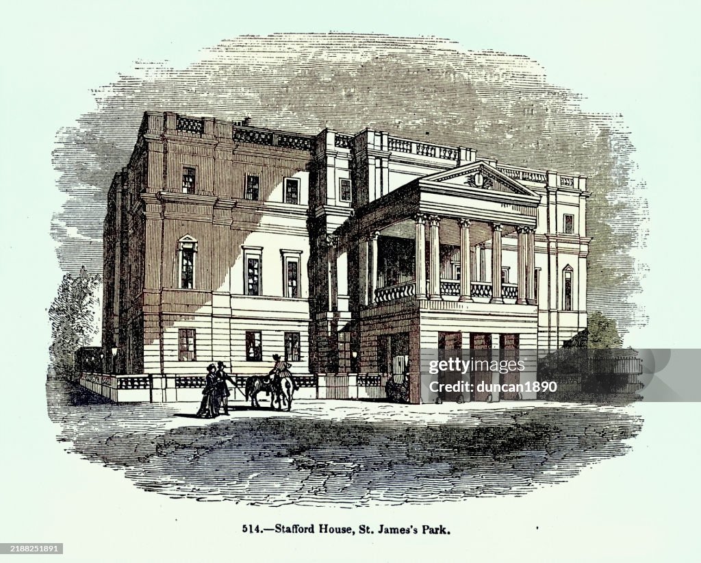 History of Architecture, Neo classical, Stafford House, now Lancaster House, London, Victorian 1840s 19th Century