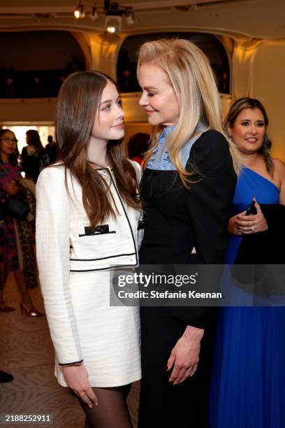 Faith Margaret Kidman Urban and Nicole Kidman attend The Hollywood Reporter Women in Entertainment 2024 at The Beverly Hills Hotel on December 04,...