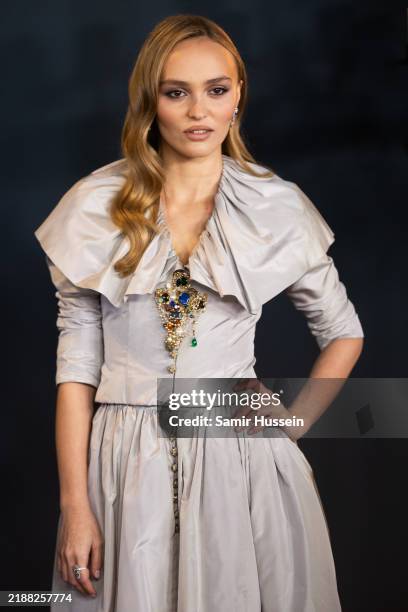 Lily Rose-Depp attends the "Nosferatu" UK Premiere at Odeon Luxe Leicester Square on December 04, 2024 in London, England.