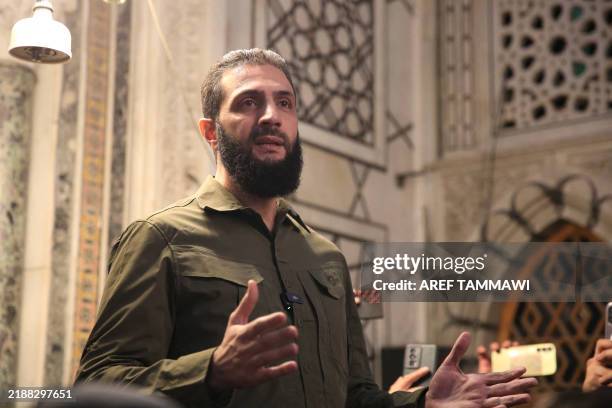 The leader of Syria's Islamist Hayat Tahrir al-Sham group that headed a lightning rebel offensive snatching Damascus from government control, Abu...