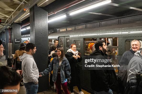 Subway Train Ride People participate in the annual vintage subway train ride on... News ...
