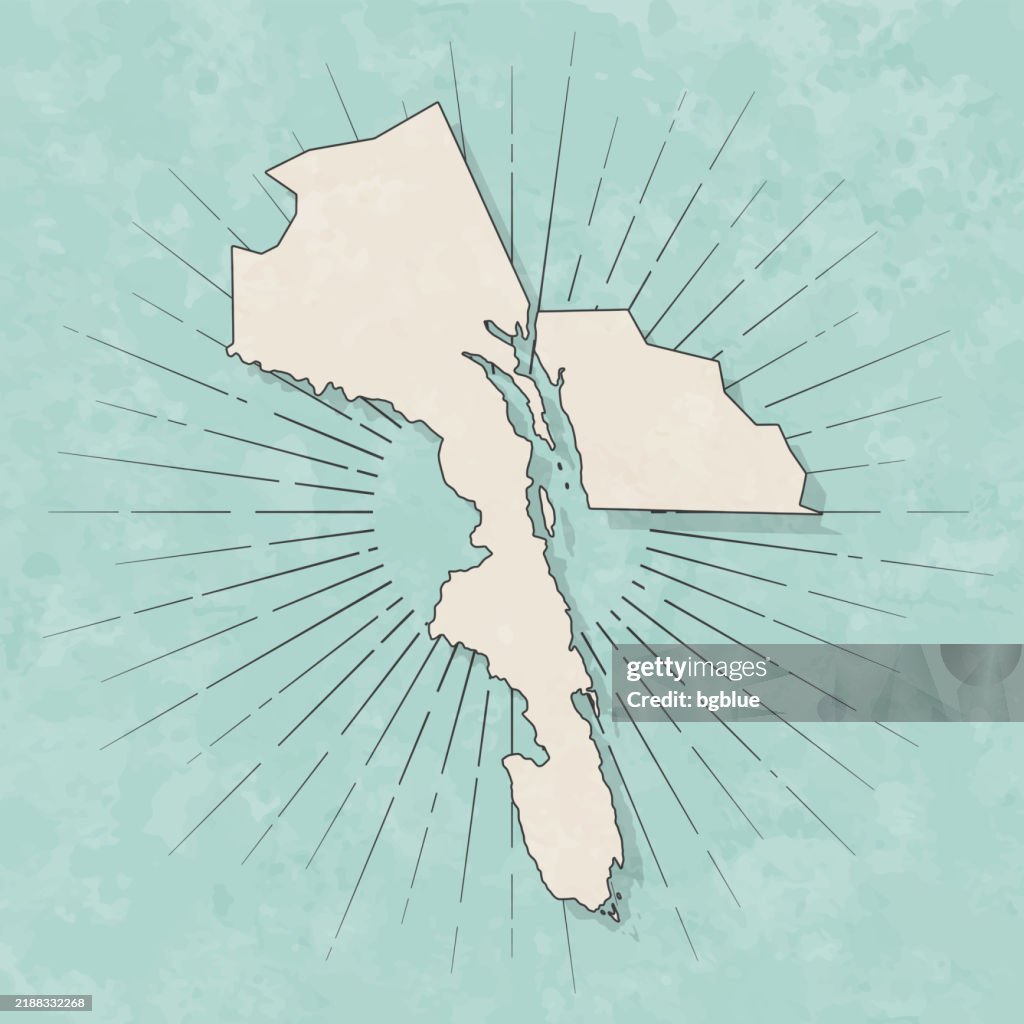 Haines, Alaska. Map in retro vintage style - Old textured paper
