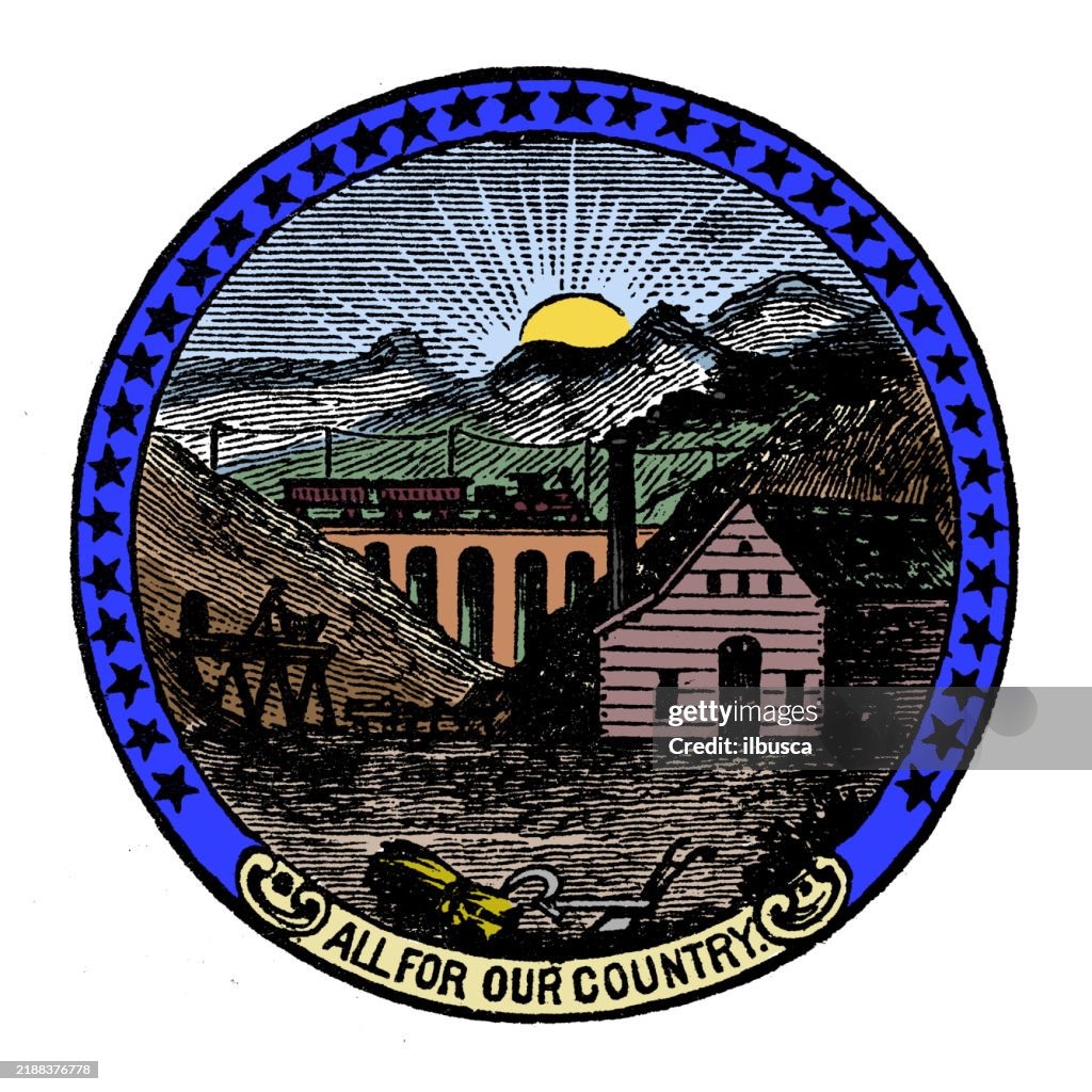 Seal of USA states: (1899) Nevada