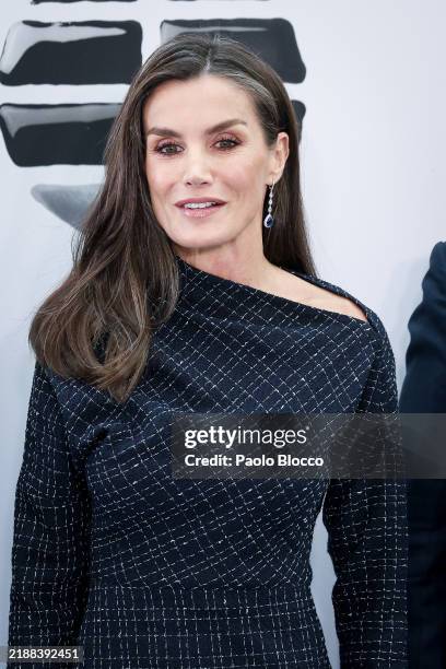Queen Letizia of Spain attends the "El Mundo's" 35th anniversary commemoration at Galería De Cristal on December 05, 2024 in Madrid, Spain.