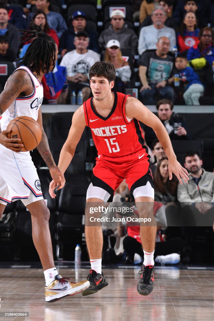 Nba Rockets Reed Reed Sheppard of the Houston Rockets dribbles the ball during the ...