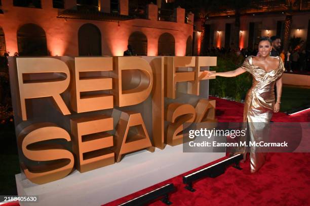 Eva Longoria attends the Opening Ceremony at the Red Sea International Film Festival 2024 on December 05, 2024 in Jeddah, Saudi Arabia.