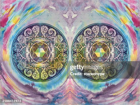 Two mandalas refelcted Two mandalas refelcted