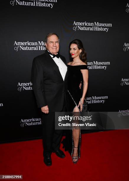 Bill Bellichick and Jordon Hudson attend The American Museum of Natural History's 2024 Museum Gala at American Museum of Natural History on December...