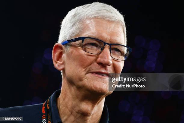 Tim Cook is seen in the grid after Formula 1 Abu Dhabi Grand Prix at Yas Marina Circuit on December 5th, 2024 in Abu Dhabi, United Arab Emirates.