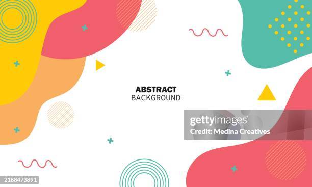 Graphick Shape Background Abstract Shape Colorful Background With Elements Vector High-Res Vector ...