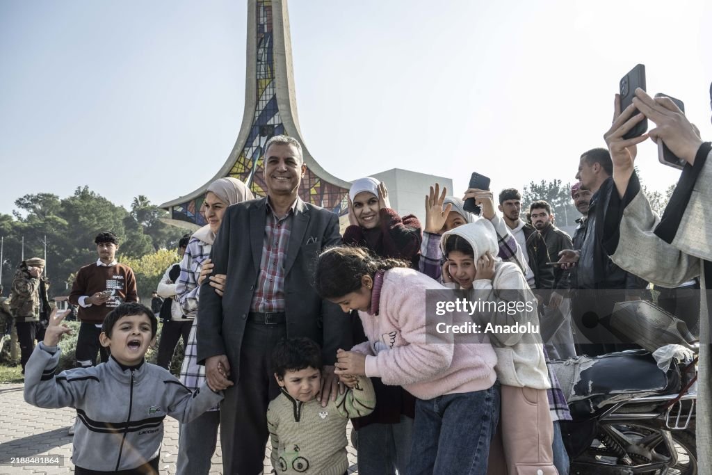 Syrians in Damascus celebrate overthrow of 61-year Baath Party rule