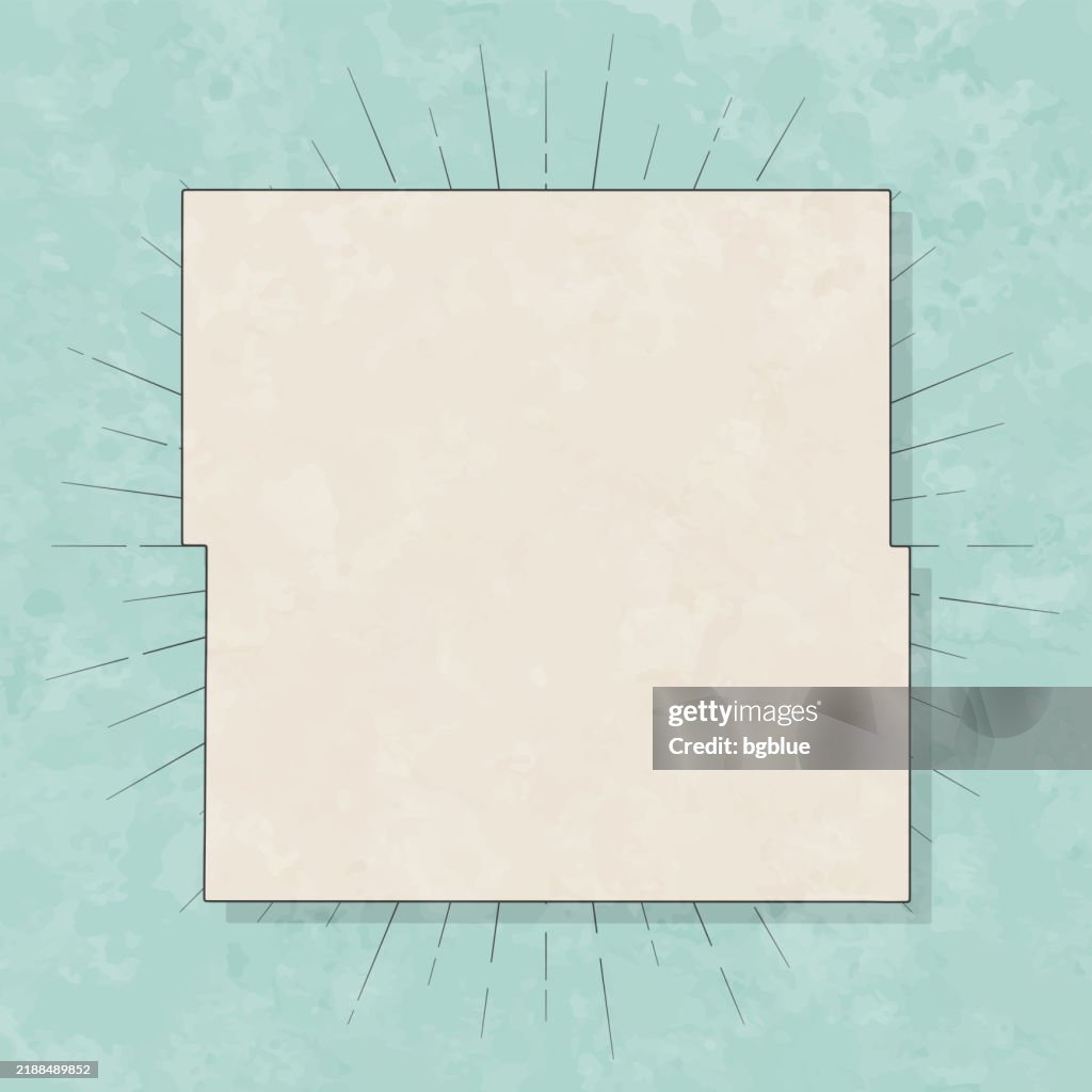 Stutsman County, North Dakota. Map in retro vintage style - Old textured paper