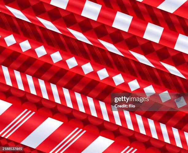 christmas holiday pattern layers - candy cane pattern stock illustrations