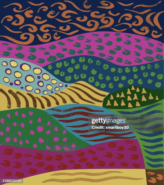 Pretty Pattern Landscape Abstract Landscape Pattern High-Res Vector Graphic - Getty Images