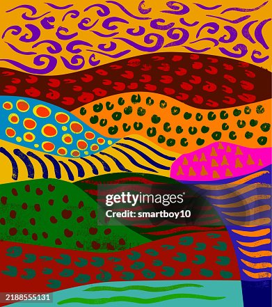 Abstract Landscape Pattern High-Res Vector Graphic - Getty Images