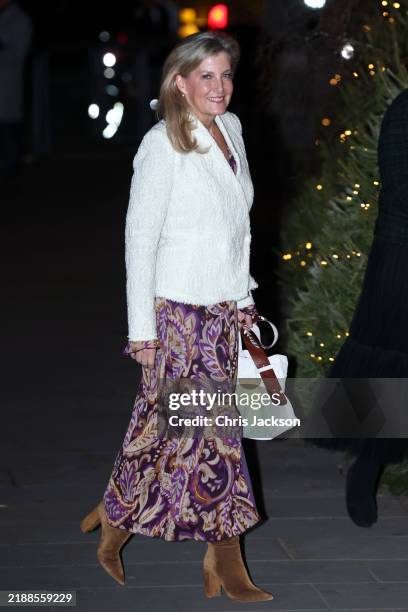Sophie, Duchess of Edinburgh attends the 'Together At Christmas' Carol Service at Westminster Abbey on December 06, 2024 in London, England. The...