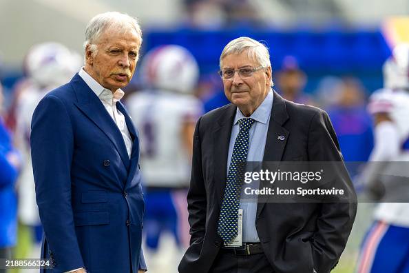 Los Angeles Rams owner Stan Kroenke, left, with Buffalo Bills owner ...