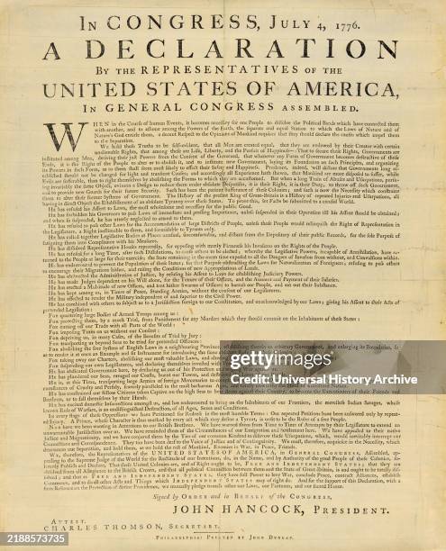 Copy of the United States Declaration of Independence is the statement adopted by the Second Continental Congress meeting at the Pennsylvania State...