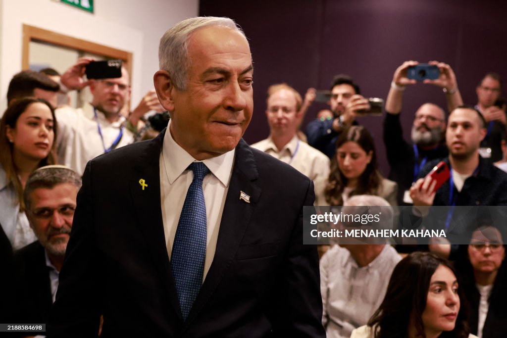 TOPSHOT-ISRAEL-POLITICS-CORRUPTION-TRIAL-NETANYAHU