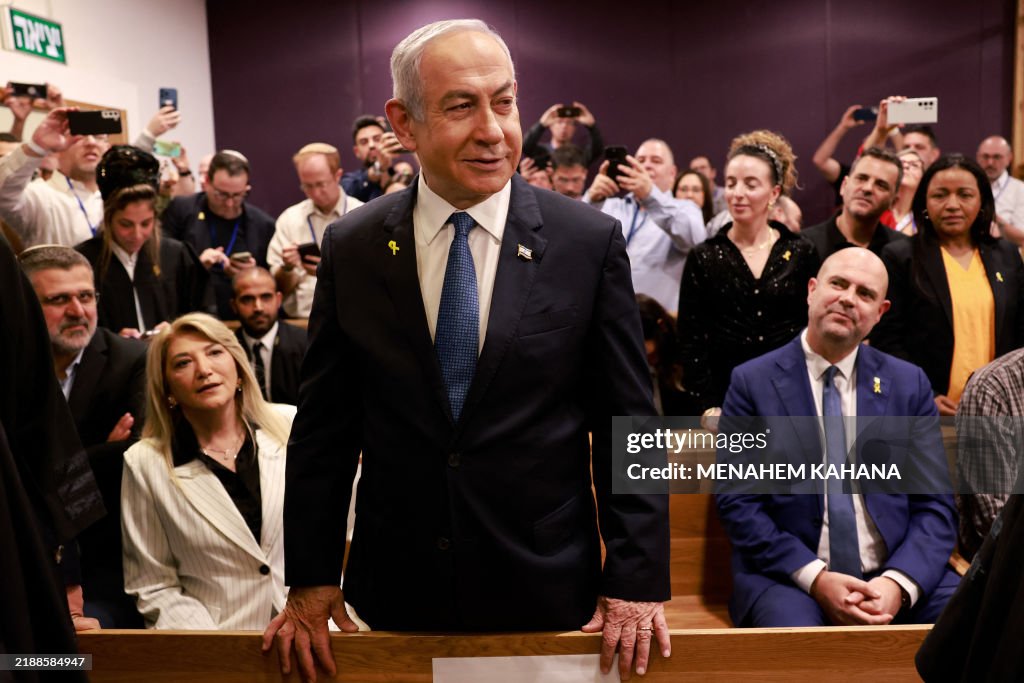 TOPSHOT-ISRAEL-POLITICS-CORRUPTION-TRIAL-NETANYAHU