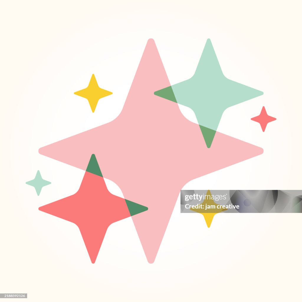 Retro Glittering Holiday Stars