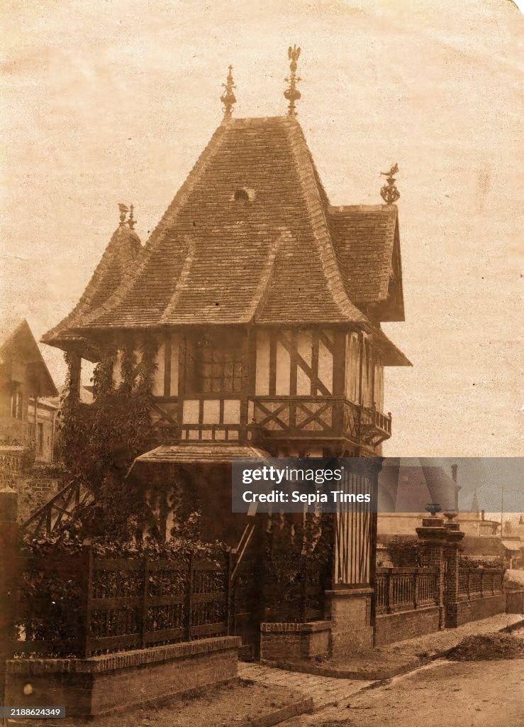 Exterior of a half-timbered house