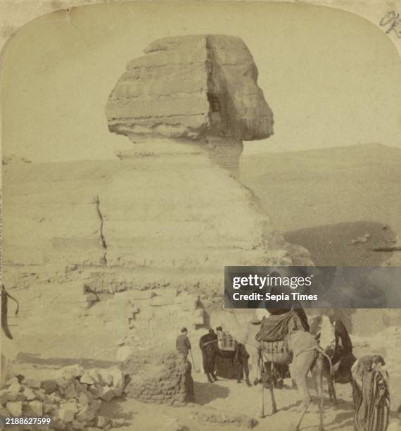 Travelers at the Great Sphinx of Giza, The Sphinx, Egypt.-"All Peoples do Thee Homage" , anonymous, publisher: John Fillis Jarvis, publisher:...
