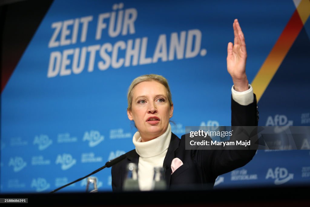 AfD Confirms Alice Weidel As Chancellor Candidate